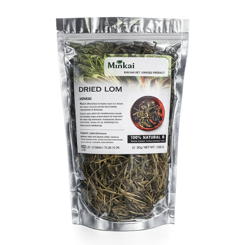 Minkai dried lom in resealable packaging