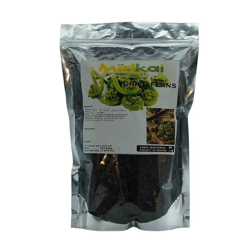 Minkai dried lom Bhutanese dehydrated vegetable